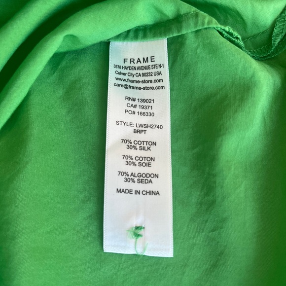 FRAME green Shirt - Picture 4 of 5